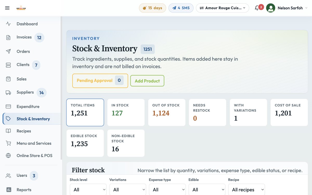 BlueQ stock and inventory with restock alerts